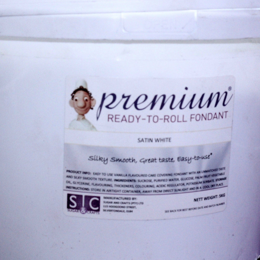 Fondant premium 5 kg white